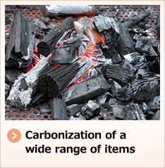 Carbonization of a wide range of items