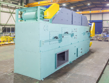Fluidized Bed Band Dryer　appearance／Interior view