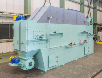 Fluidized Bed Band Dryer　appearance／Interior view