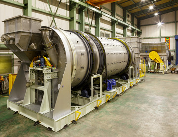 Rotary Dryer with Agitator appearance／Interior view