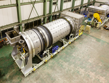 Rotary Dryer with Agitator appearance／Interior view