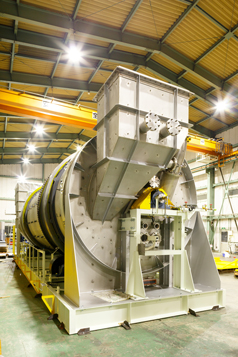 Rotary Dryer with Agitator appearance／Interior view