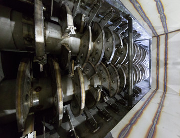Wedge Style Dryer Interior view